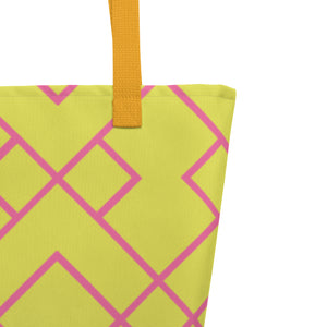 NATALIE All-Over Print Large Tote Bag