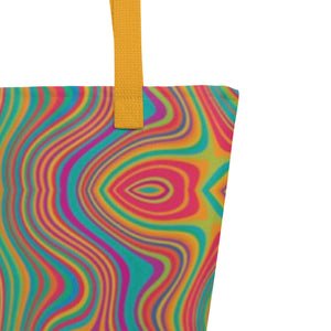 CALI All-Over Print Large Tote Bag