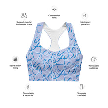 Load image into Gallery viewer, MODERN ART Longline sports bra
