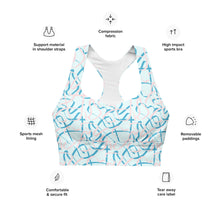 Load image into Gallery viewer, MODERN ART Longline sports bra
