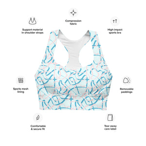 MODERN ART Longline sports bra