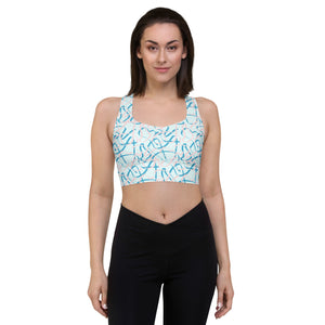 MODERN ART Longline sports bra