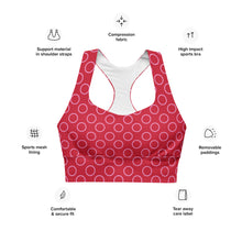 Load image into Gallery viewer, CIRCLES Longline sports bra
