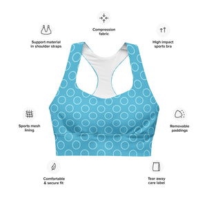 CIRCLES Longline sports bra