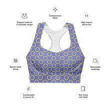 Load image into Gallery viewer, CIRCLES Longline sports bra
