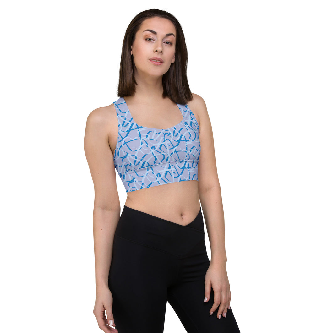 MODERN ART Longline sports bra