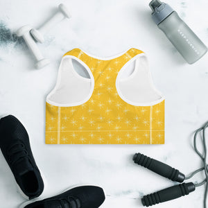 GOLD STARS Padded Sports Bra