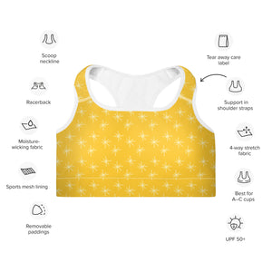 GOLD STARS Padded Sports Bra