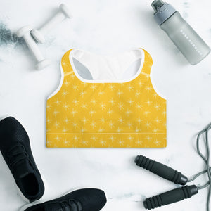 GOLD STARS Padded Sports Bra