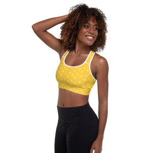 GOLD STARS Padded Sports Bra