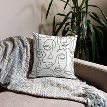 Load image into Gallery viewer, Modern Faces Pillow
