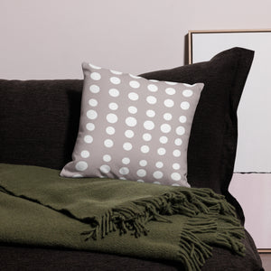 Taupe Dots Pillow