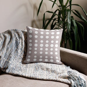 Taupe Dots Pillow