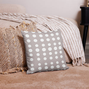 Taupe Dots Pillow