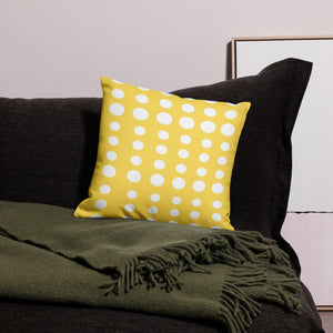 Modern Yellow Dots Pillow