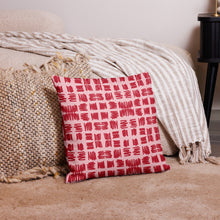 Load image into Gallery viewer, Love Letters Red Print Pillow
