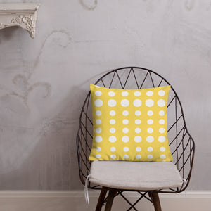 Modern Yellow Dots Pillow