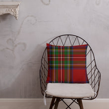 Load image into Gallery viewer, Red Tartan Pillow
