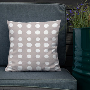 Taupe Dots Pillow