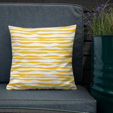 Load image into Gallery viewer, Golden Sunbeams Geo Waves Pillow
