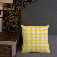 Load image into Gallery viewer, Modern Yellow Dots Pillow
