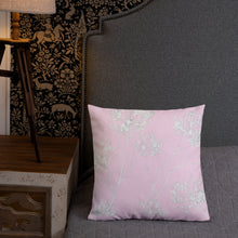 Load image into Gallery viewer, COASTAL Pink Floral Pillow
