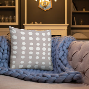 Taupe Dots Pillow