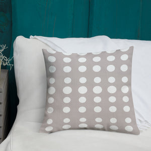 Taupe Dots Pillow