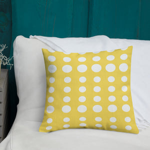 Modern Yellow Dots Pillow