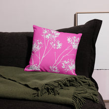 Load image into Gallery viewer, COASTAL High Pink Floral Pillow
