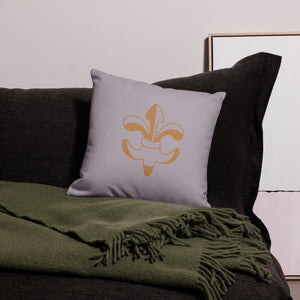 De Lis Grey Pillow