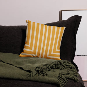 Gold Striped Lawrence Pillow