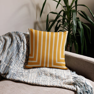 Gold Striped Lawrence Pillow