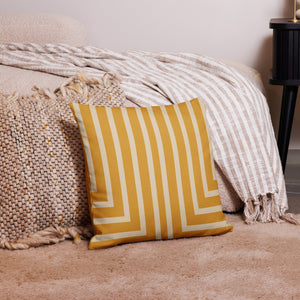 Gold Striped Lawrence Pillow