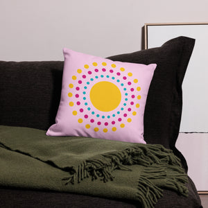 Radiant Sun Pink Pillow