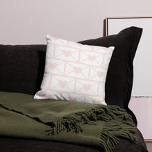 Load image into Gallery viewer, Love Letters Pink Print Pillow
