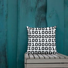 Load image into Gallery viewer, Code Black And White Modern Pillow
