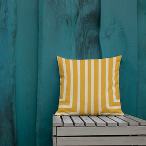 Gold Striped Lawrence Pillow