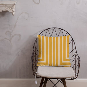 Gold Striped Lawrence Pillow