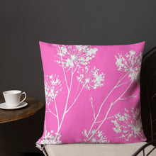 Load image into Gallery viewer, COASTAL High Pink Floral Pillow
