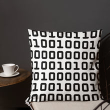 Load image into Gallery viewer, Code Black And White Modern Pillow
