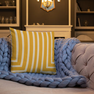 Gold Striped Lawrence Pillow