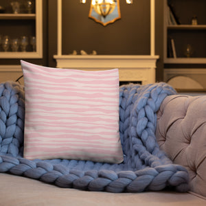 Paris Pink Geo Waves Pillow