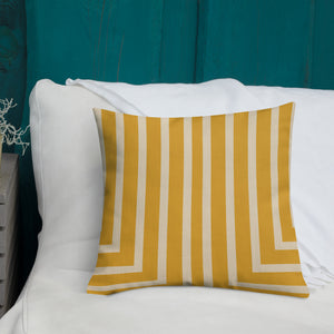 Gold Striped Lawrence Pillow