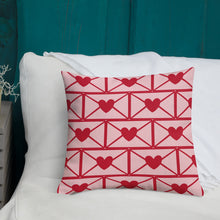 Load image into Gallery viewer, Love Letters Red Print Pillow
