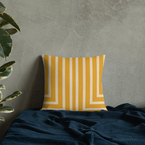 Gold Striped Lawrence Pillow