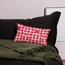 Load image into Gallery viewer, Love Letters Red Print Pillow

