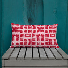 Load image into Gallery viewer, Love Letters Red Print Pillow
