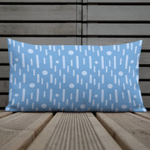 Load image into Gallery viewer, Atomic Blue Modern Print Pillow
