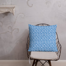 Load image into Gallery viewer, Atomic Blue Modern Print Pillow
